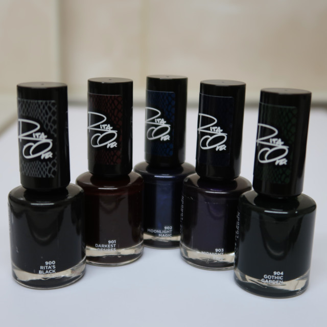 Rimmel's Rita Ora Shades of Black Nail Polish